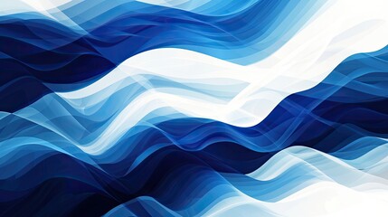 Obraz premium Background with Finland flag colors blue white and smooth gradient transitions