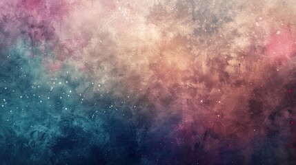 Fototapeta premium Ethereal wallpaper with smoke-like textures muted jewel tones and star-like points