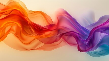 Abstract Flowing Waves of Vibrant Colors