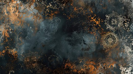 Vintage-inspired wallpaper with rich colors and soft velvety textures background