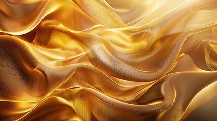 Obraz premium Wallpaper featuring golden shapes soft lighting and intricate textures creating opulence