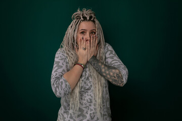 Woman Covering Face With Hands