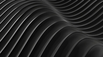 Hypnotic Harmony: Black Abstract Lines Wallpaper