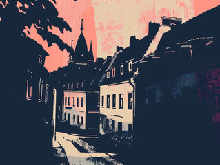 Risograph Artsy Riso Print Travel