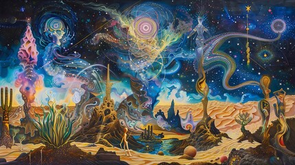 Cosmic Dreamscape: A Whimsical Journey Through the Stars