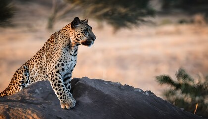 A Panther isolated on a White background