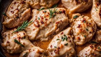Tuscan chicken with cream.