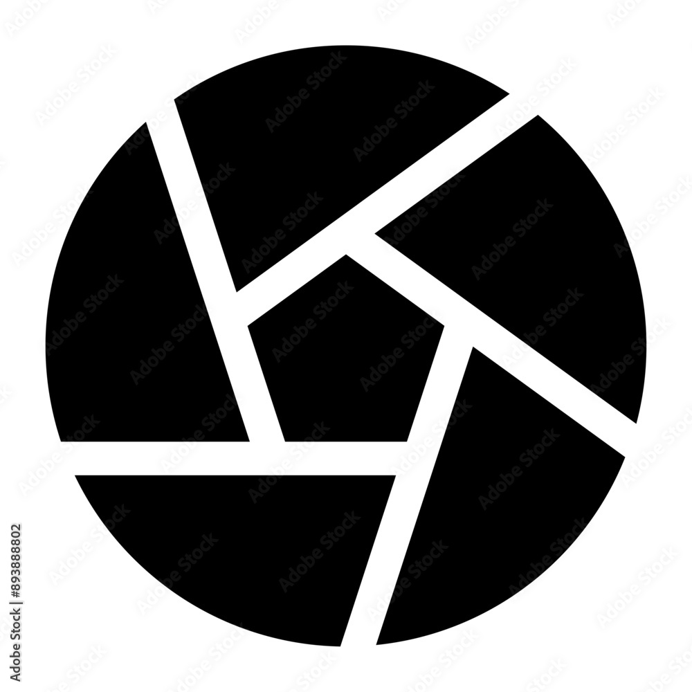 Poster camera shutter aperture icon