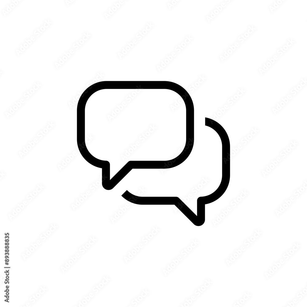 Poster comment icon speech bubble symbol Chat message icons - talk message Bubble chat icon. web vector icon	