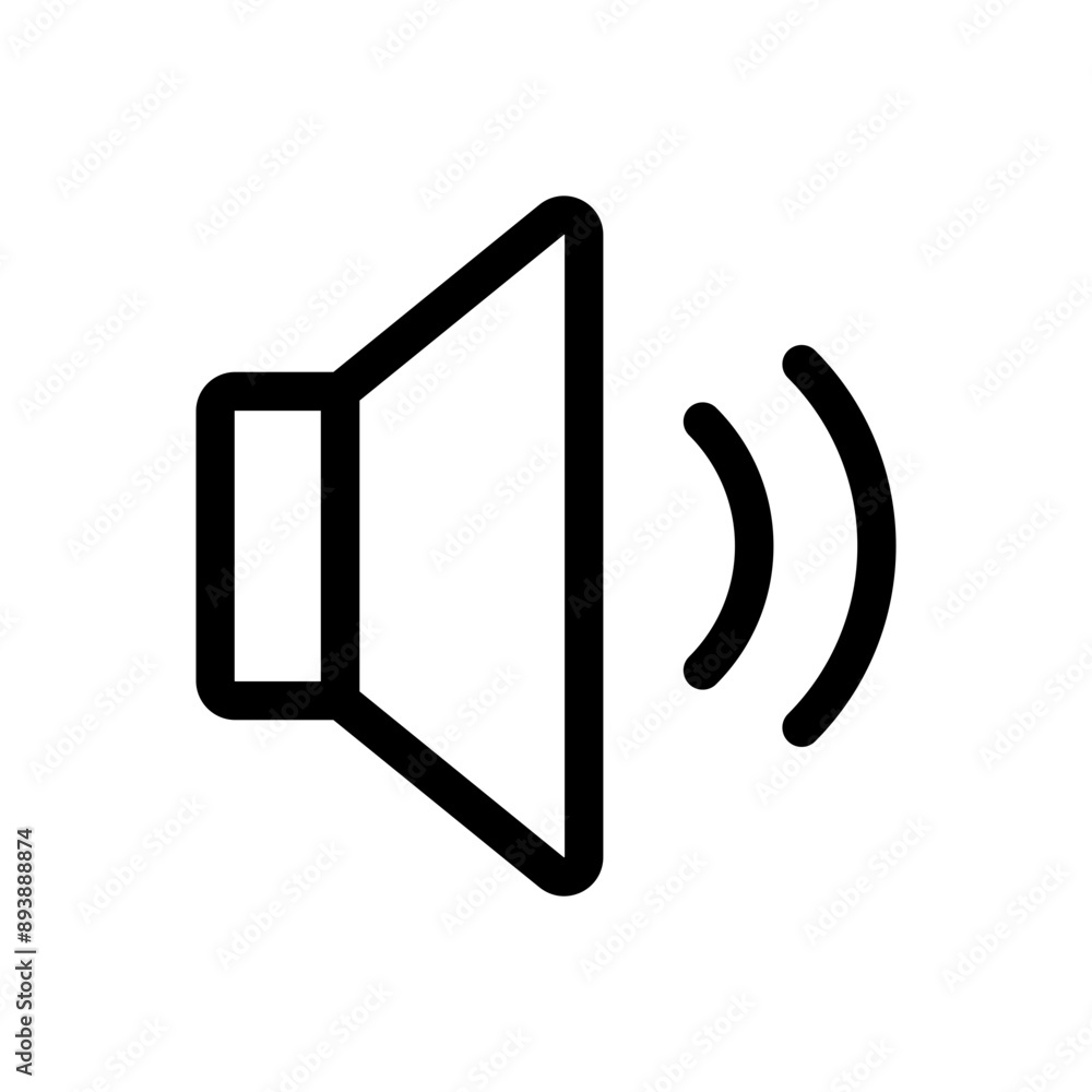 Poster audio speaker volume icon set. web video sound icons audio voice symbol for media music app - sound 