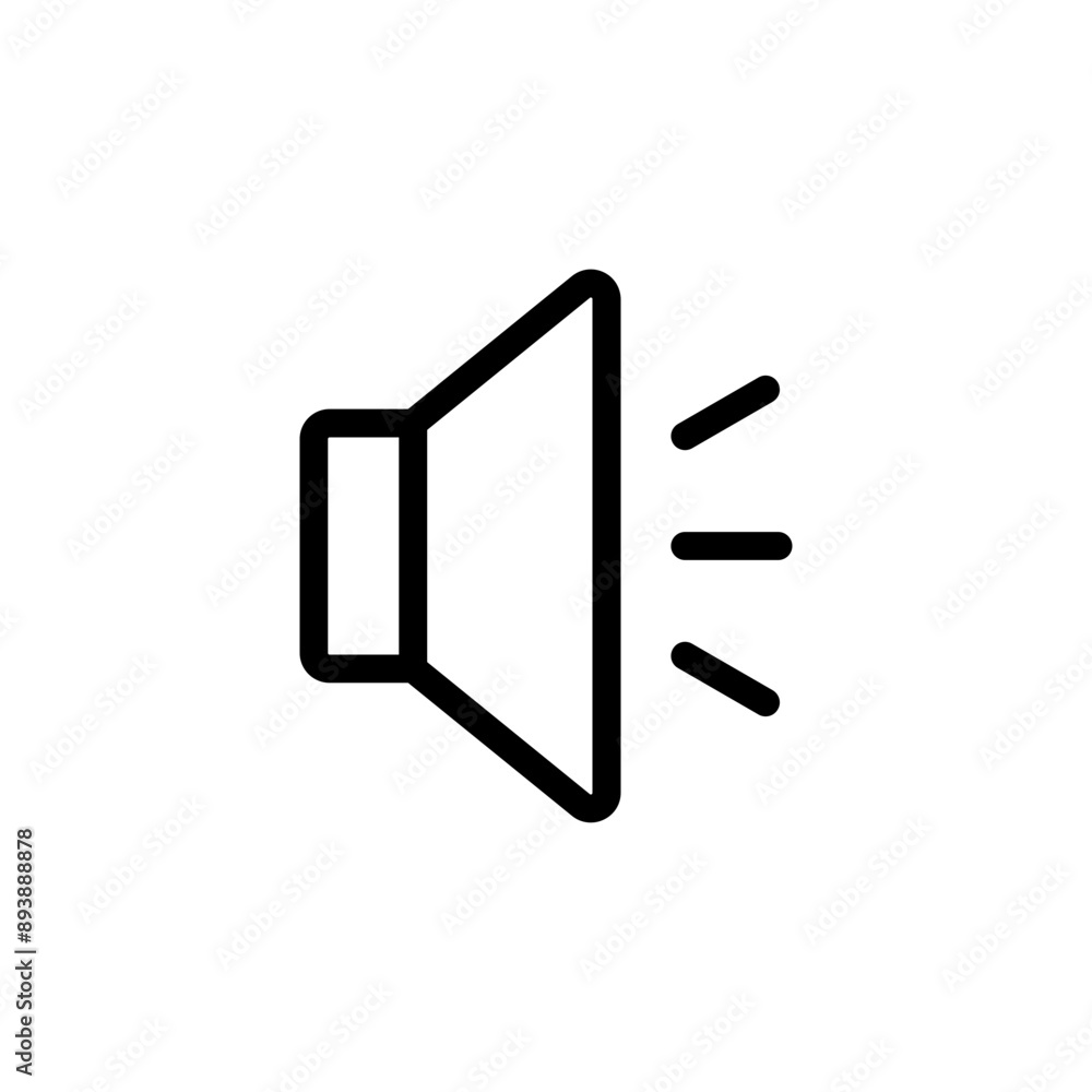 Aufkleber audio speaker volume icon set. web video sound icons audio voice symbol for media music app - sound 