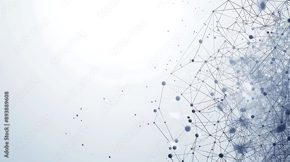Poster abstract network connection visualization