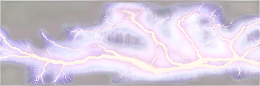 Realistic Thunder and Lightning PNG Elements for Dynamic and Dramatic Weather Effects in Design