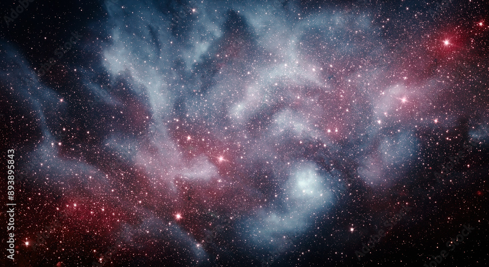 Wall mural space scene with stars in the galaxy. panorama. universe filled with stars, nebula and galaxy. eleme