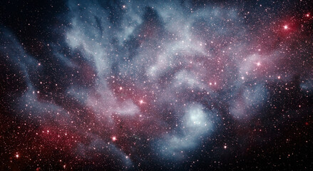 Space scene with stars in the galaxy. Panorama. Universe filled with stars, nebula and galaxy....