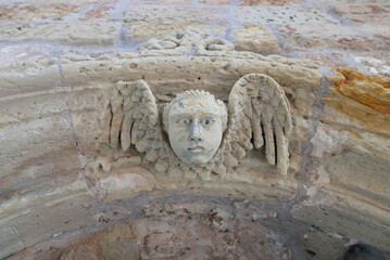 Otranto Ancient wall gate Angel