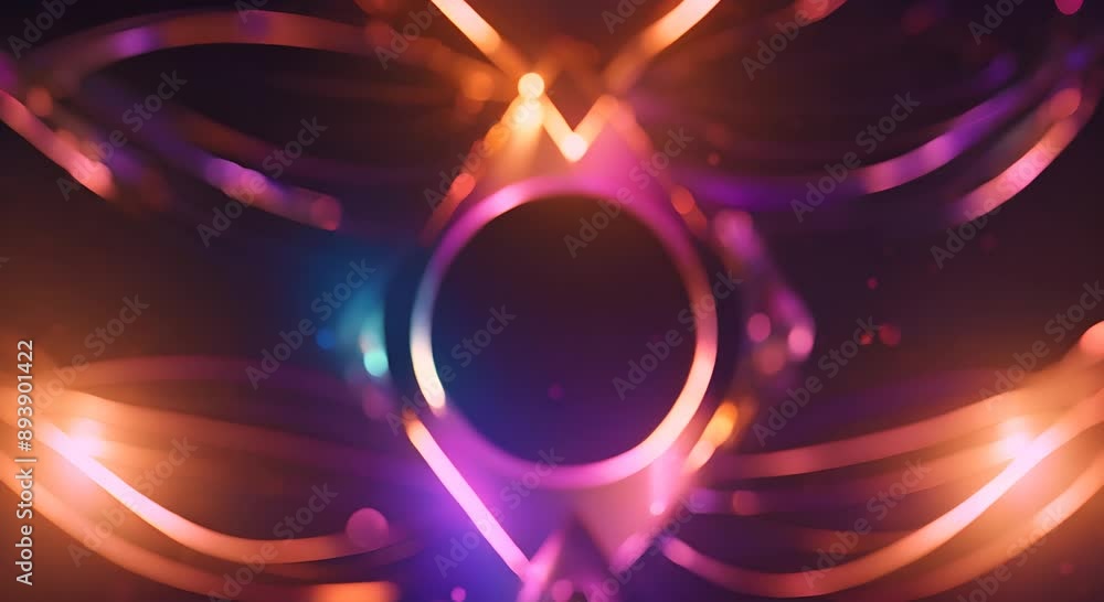 Poster bokeh abstract vertical animation background 4k animation