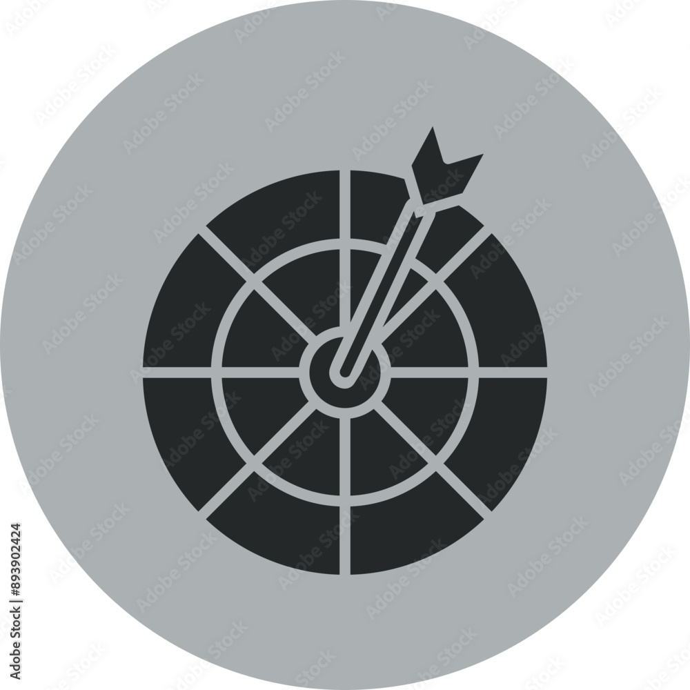 Poster dartboard icon design