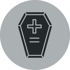 Obraz premium Coffin Icon Design
