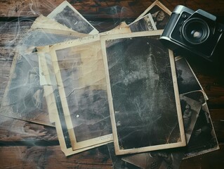 Vintage Camera and Old Photos.