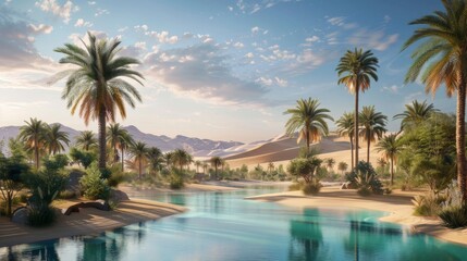 A Surreal Oasis in the Desert Sands