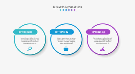 Horizontal progress bar featuring 3 arrow-shaped elements, symbolizing three six stages of business strategy and progression. Clean timeline infographic design template. Vector for presentation