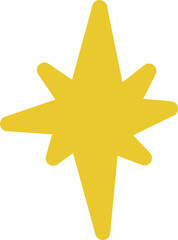 Yellow Hand Drawn Stars
