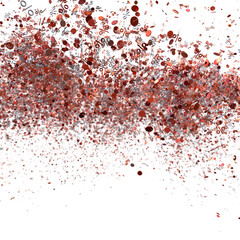 A chaotic storm of numbers and symbols