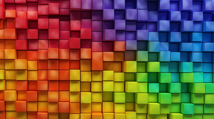 rainbow brick wall background