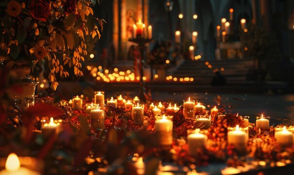 All Saints' Day with church services and candlelight vigils on November 1st