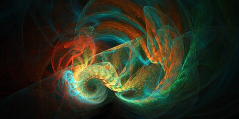 Komplexes fraktal als einzigartiges kunstvolles digitales Hintergrund Motiv für Webseiten und Druckmotive