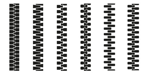 Zipper set. Zip brush set. © DOBRYI VECHIR STUDYA