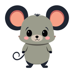 Obraz premium cute mouse standing - full body
