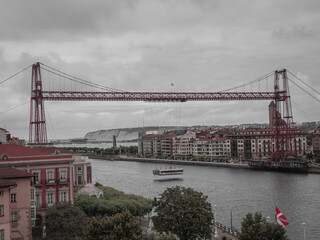 Vizcaya Bridge Over Nervion River