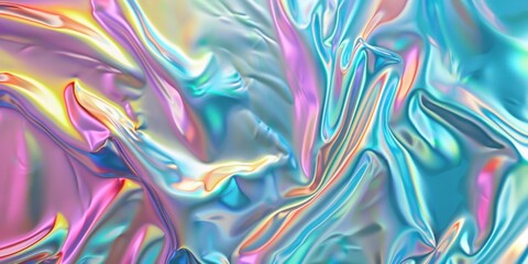 Fototapeta premium Vibrant digital art with a glitch aesthetic