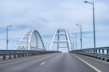 Crimean Bridge, arches, close-up