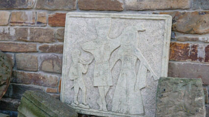 rock mock up pedestal sale stage platform background cosmetics natural podium stone template