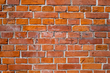 Brick texture for wall background design. Sandstone texture. Brick wall facade decor. Clinker...