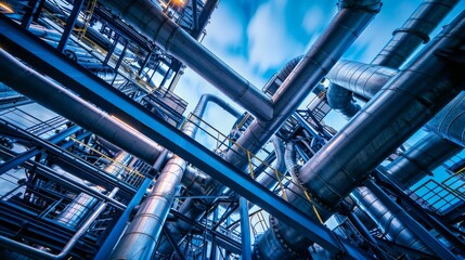 Observing a variety of pipes in operation within an industrial facility