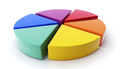Obraz premium Pie chart illustrating market share distribution among top companies