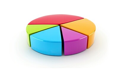Obraz premium Pie chart illustrating the distribution of study hours among students in various subjects