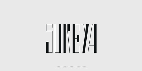 Elegant Vector Alphabet Letters Font - Classic Modern Serif Lettering for Minimal Fashion
