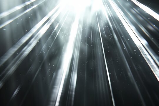 An image depicting radiant beams of light scattering dramatically across the scene, creating a captivating visual filled with intensity and dynamic energy.