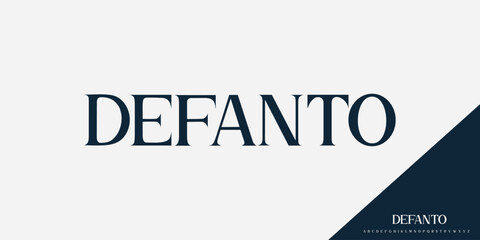 Elegant Vector Alphabet Letters Font - Classic Modern Serif Lettering for Minimal Fashion
