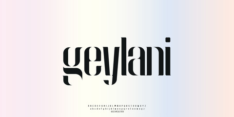 Elegant Vector Alphabet Letters Font - Classic Modern Serif Lettering for Minimal Fashion

