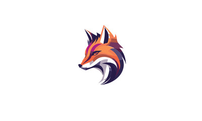 fox run logo black simple flat icon on white background