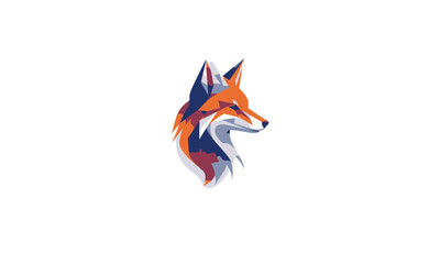 fox run logo black simple flat icon on white background