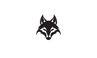 fox run logo black simple flat icon on white background