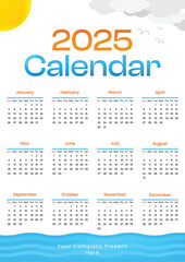 2025 Calendar premium combination of color