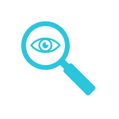 Mistery,  Magnifying Glass, Zoom icon, Isolated on white background, From blue icon set